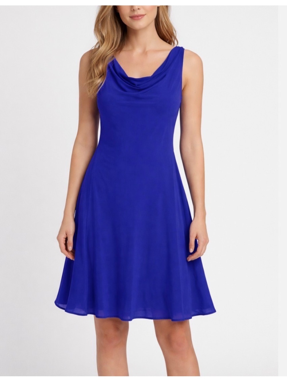 Luxe by Seraphine Silk Cowl Neck Maternity Dress